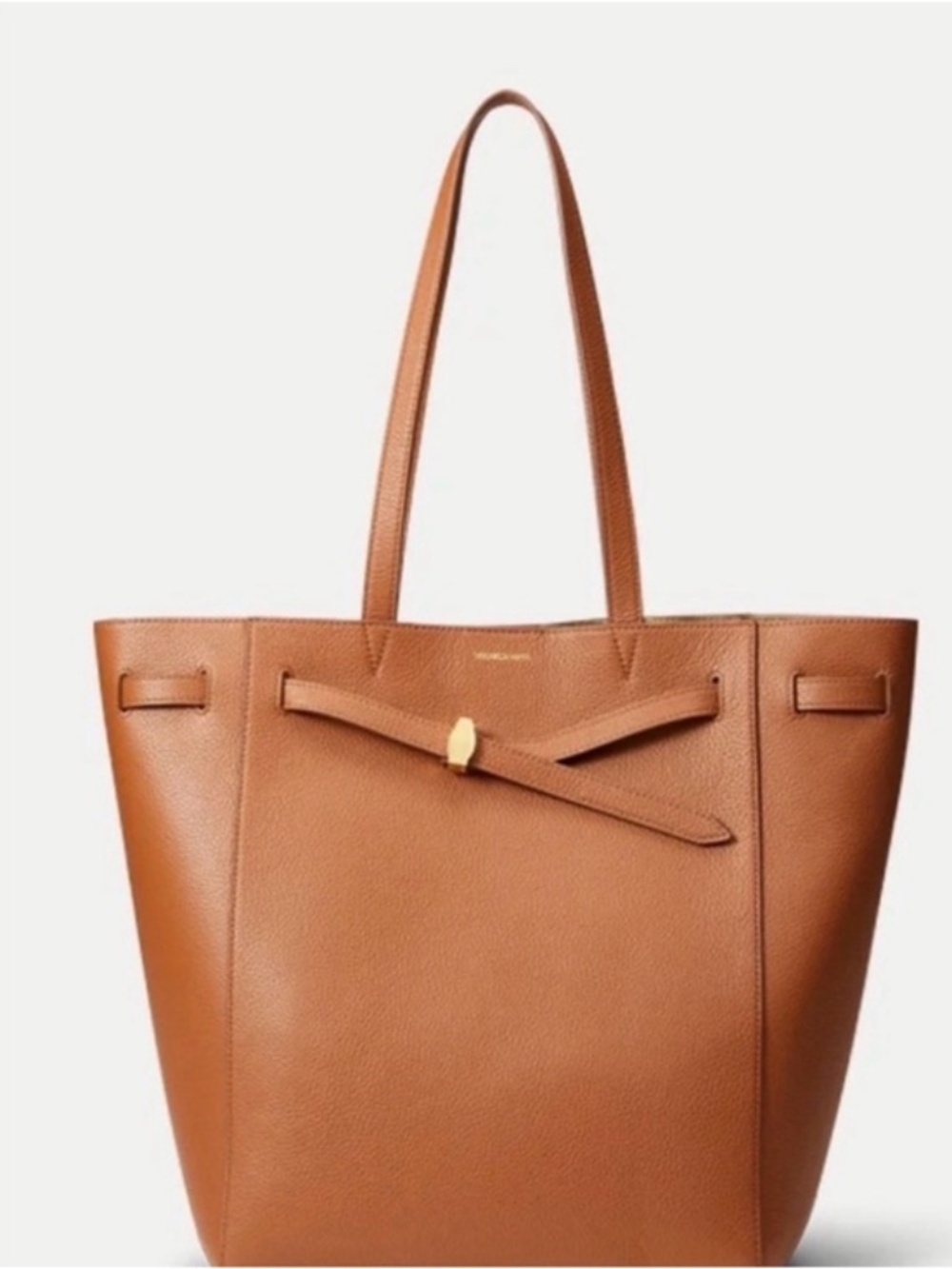 NWT Veronica Beard Dash Tote Hazelwood Brown Leather $598
